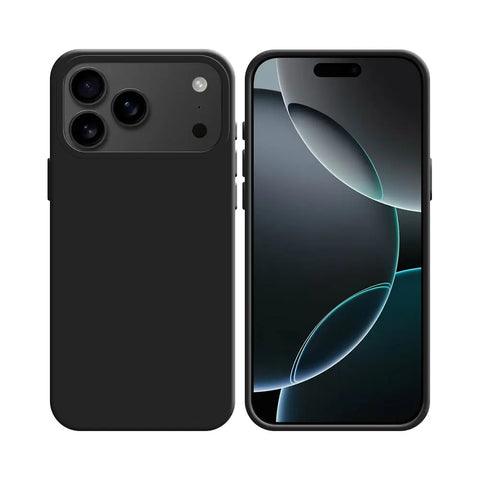 Coque Silicone iPhone 17 Pro Max - Noir